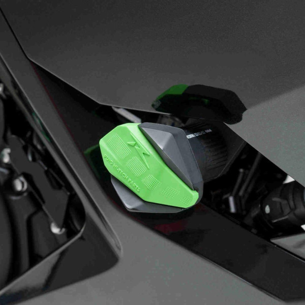 Puig Puig replacement r12 frame sliders (rubber caps only) | green